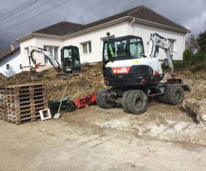 Aménagement entrée de garage et accès terrasse