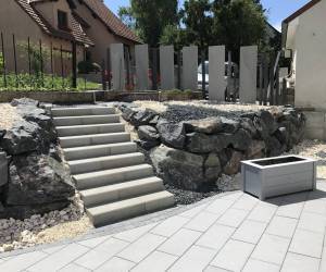 Terrassement pour une extension + aménagement terrasse