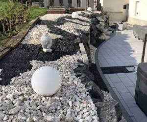 Terrassement pour une extension + aménagement terrasse